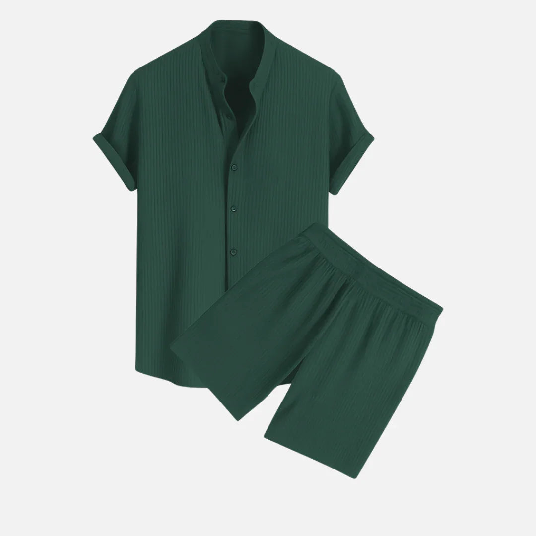 Riviera Summer Shirt & Shorts Set - PURECLO