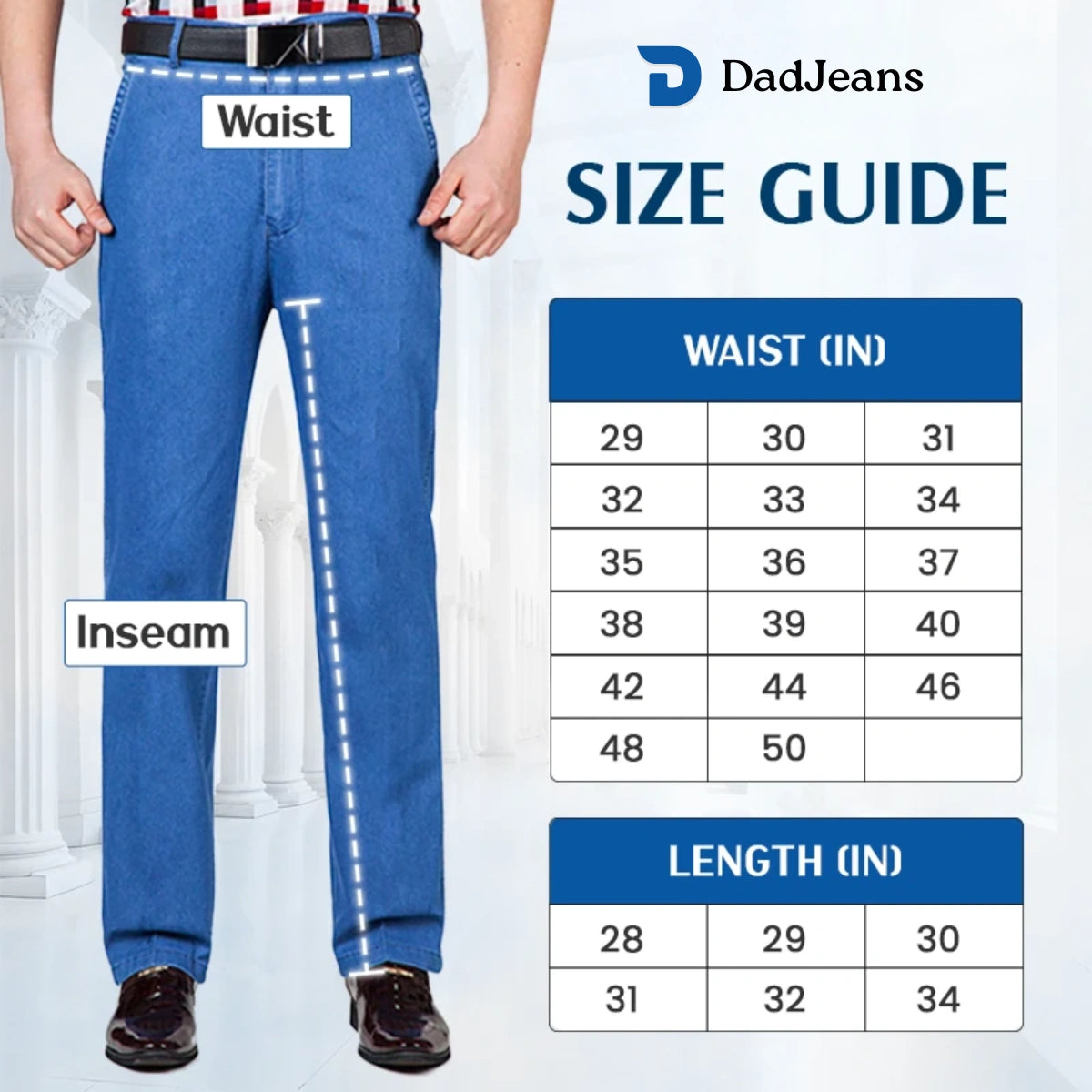 PURE | Dad Jeans – Klassischer Straight Fit Stretch-Denim