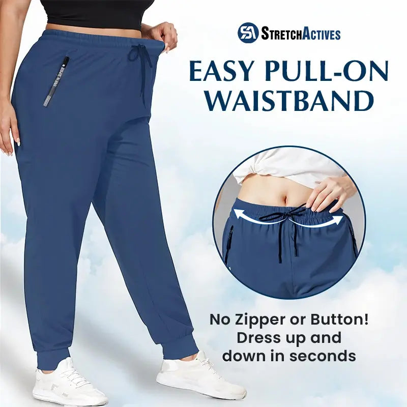 Pure&Clo – Ultraweiche, bequeme High-Rise-Hose mit elastischem Bund