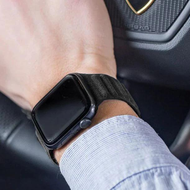 Alcantara Armband Esporte - Apple Watch - Space Grau