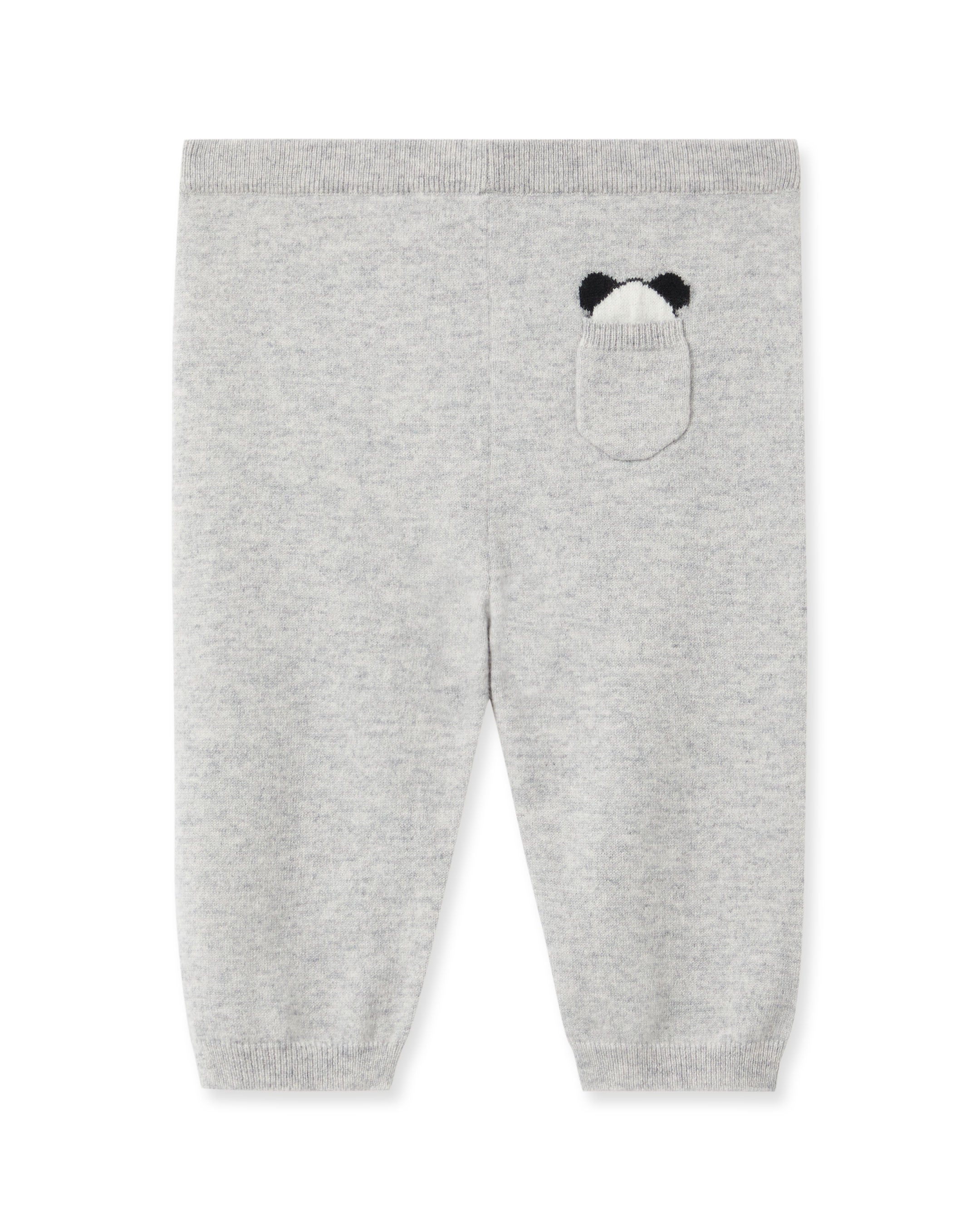 N.Peal Panda Pocket Cashmere Leggings Fumo Grey