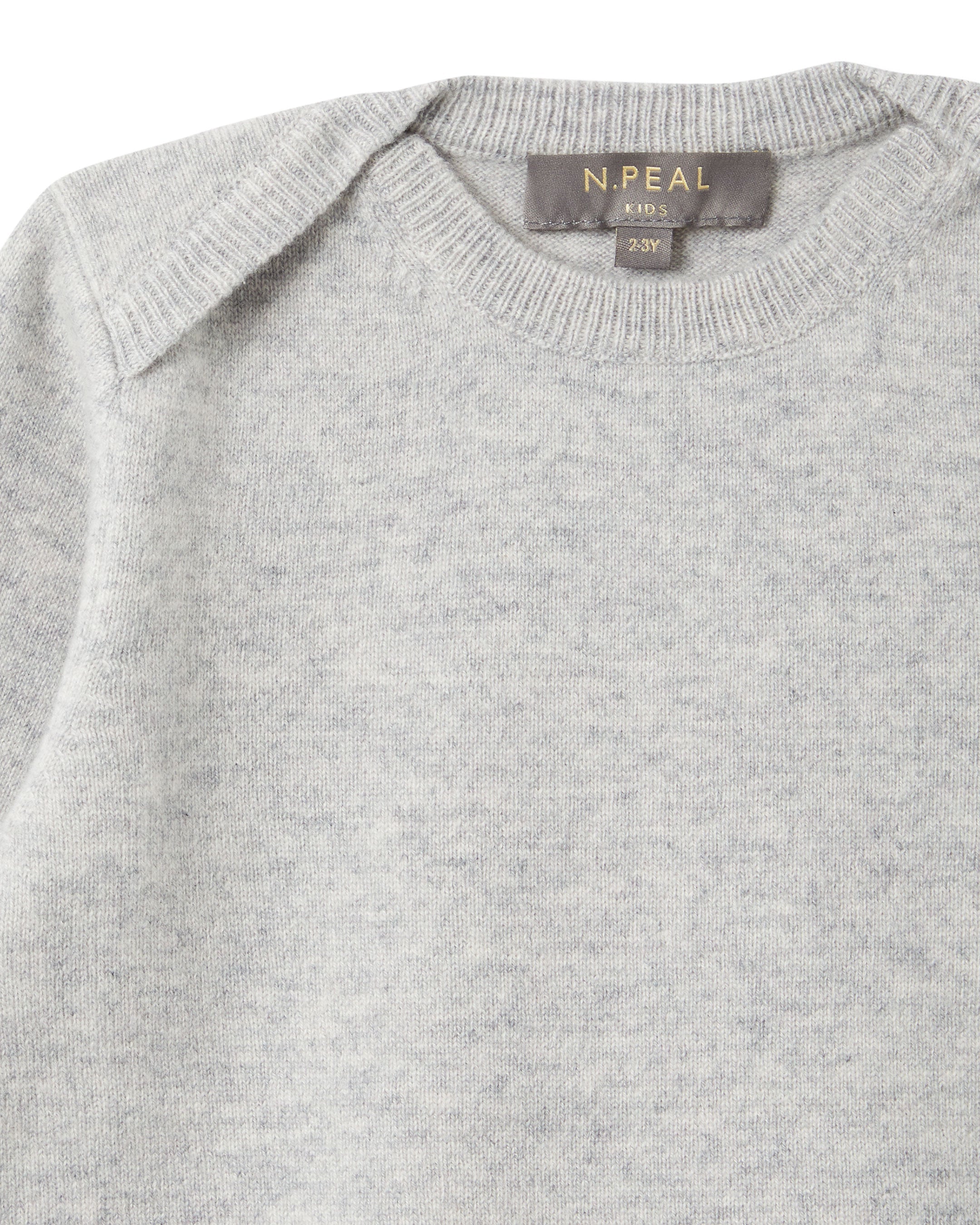 N.Peal Panda Cashmere Jumper Fumo Grey
