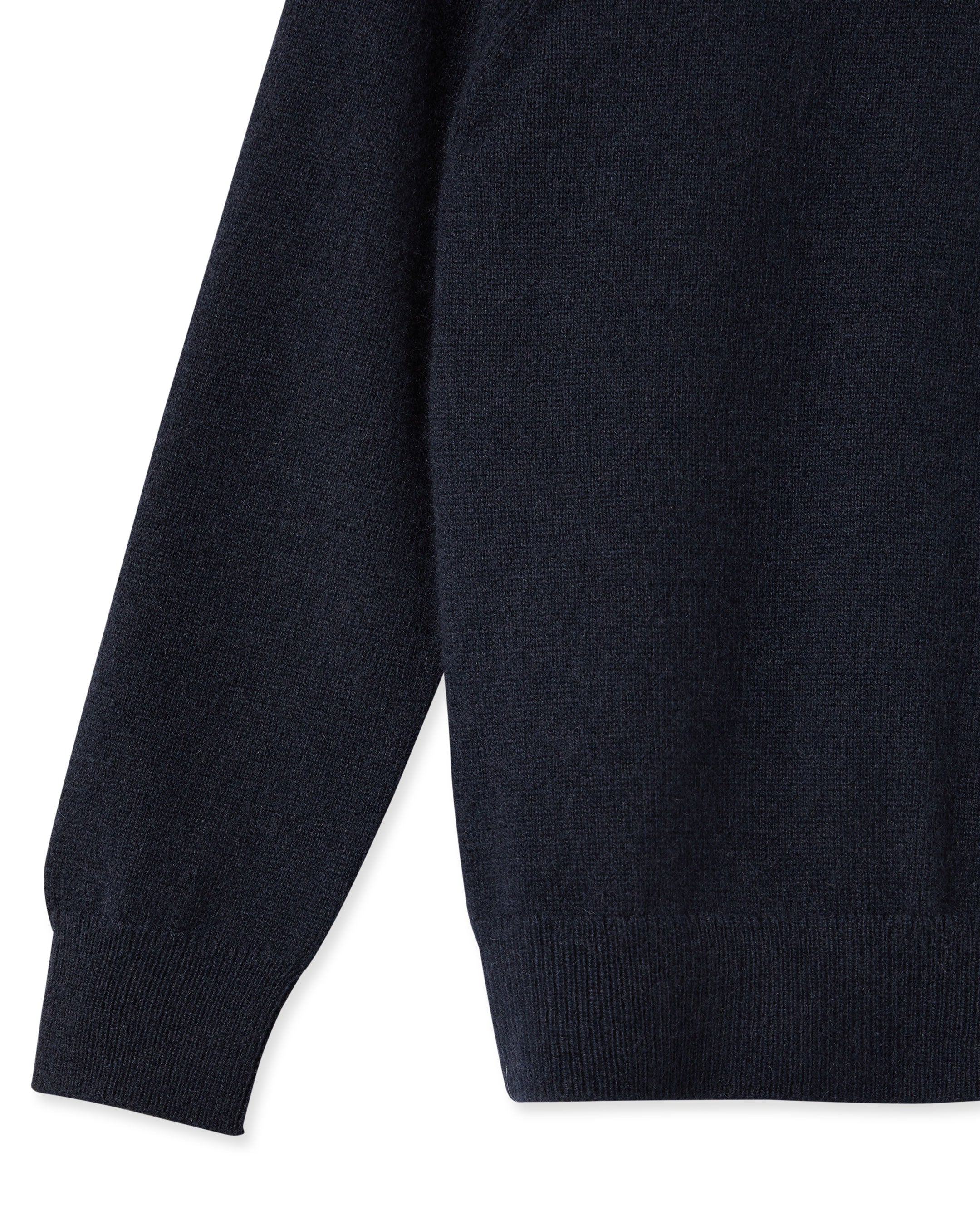 N.Peal Girls Round Neck Cashmere Jumper Navy Blue