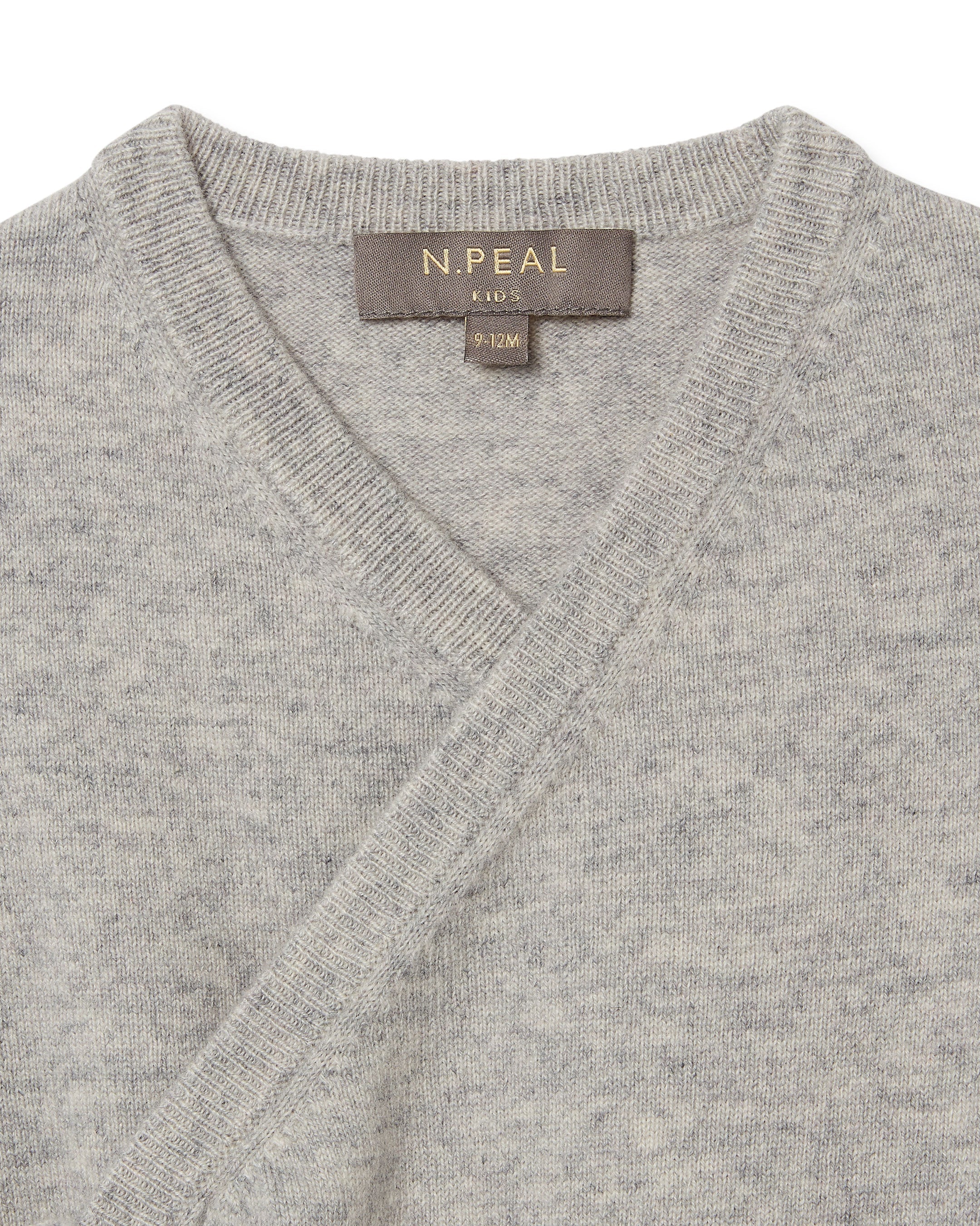 N.Peal Wrap Cashmere Cardigan Fumo Grey