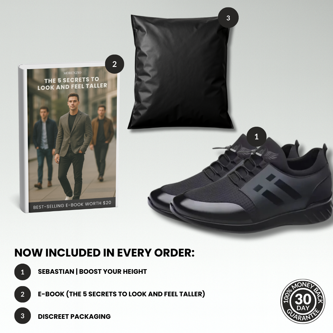 Sebastian | Vergrößern Sie Ihre Körpergröße (+2,4” +3,1”)