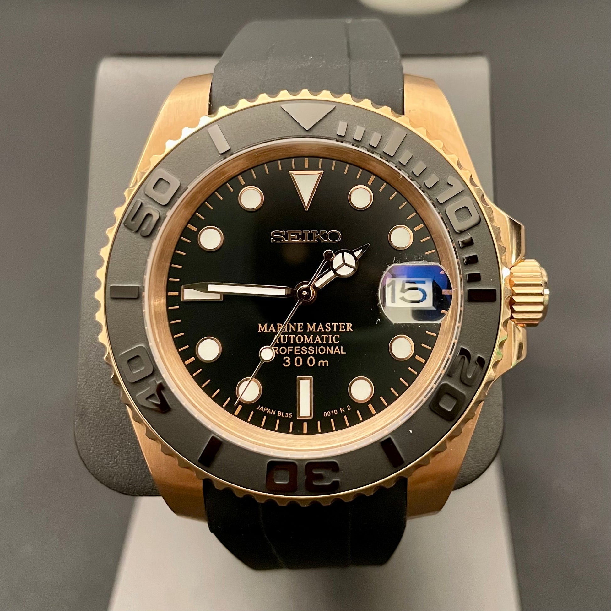 MOD-YACHT-UHR | ROSÉGOLD SCHWARZ