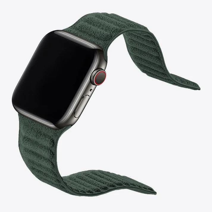 Alcantara-Armband Sport – Apple Watch – Mitternachtsgrün