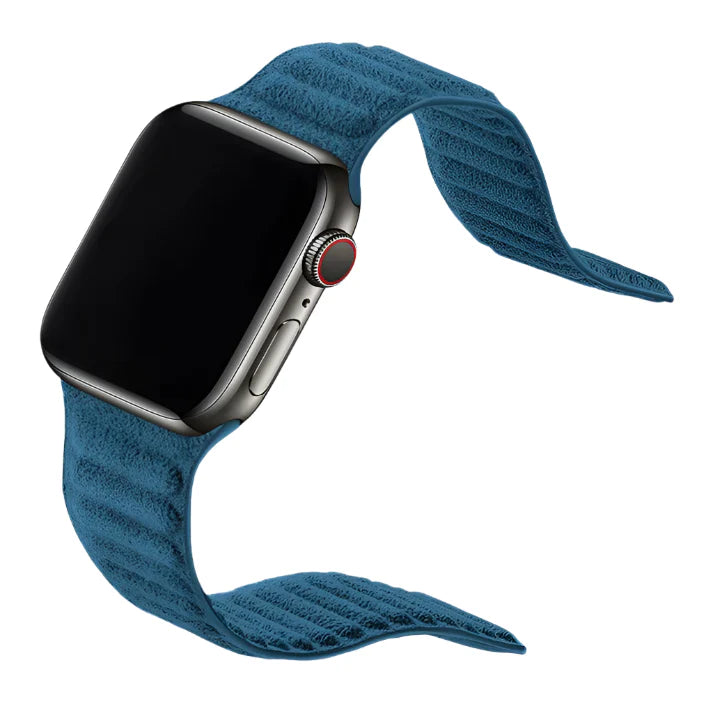 Alcantara-Armband Sport – Apple Watch – Ozeanblau