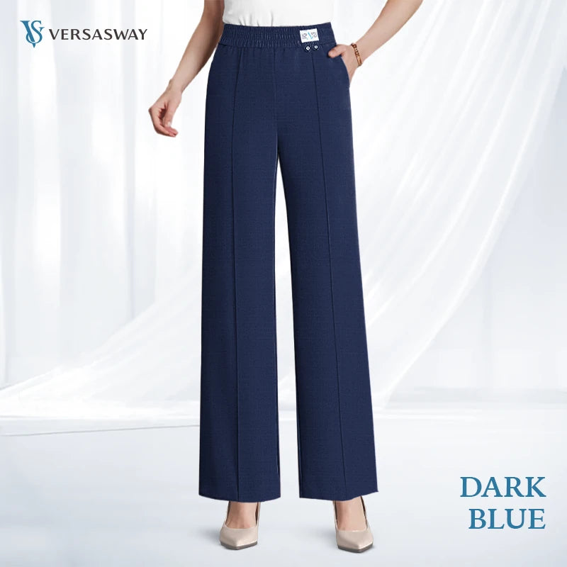 Pure&Clo – Ultraweiche, bequeme High-Rise-Hose mit elastischem Bund