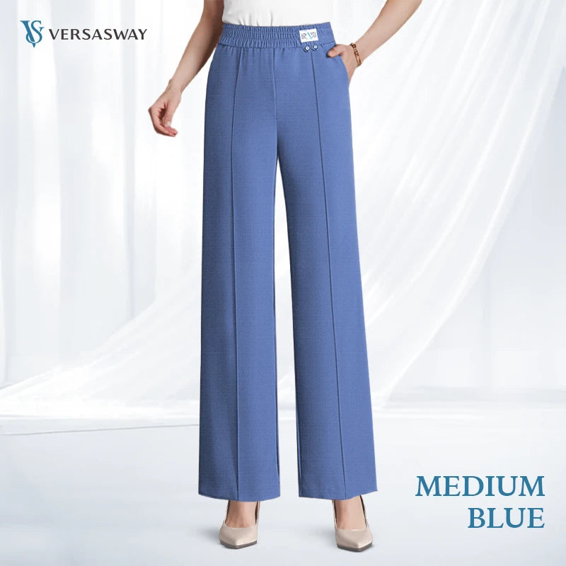 Pure&Clo – Ultraweiche, bequeme High-Rise-Hose mit elastischem Bund