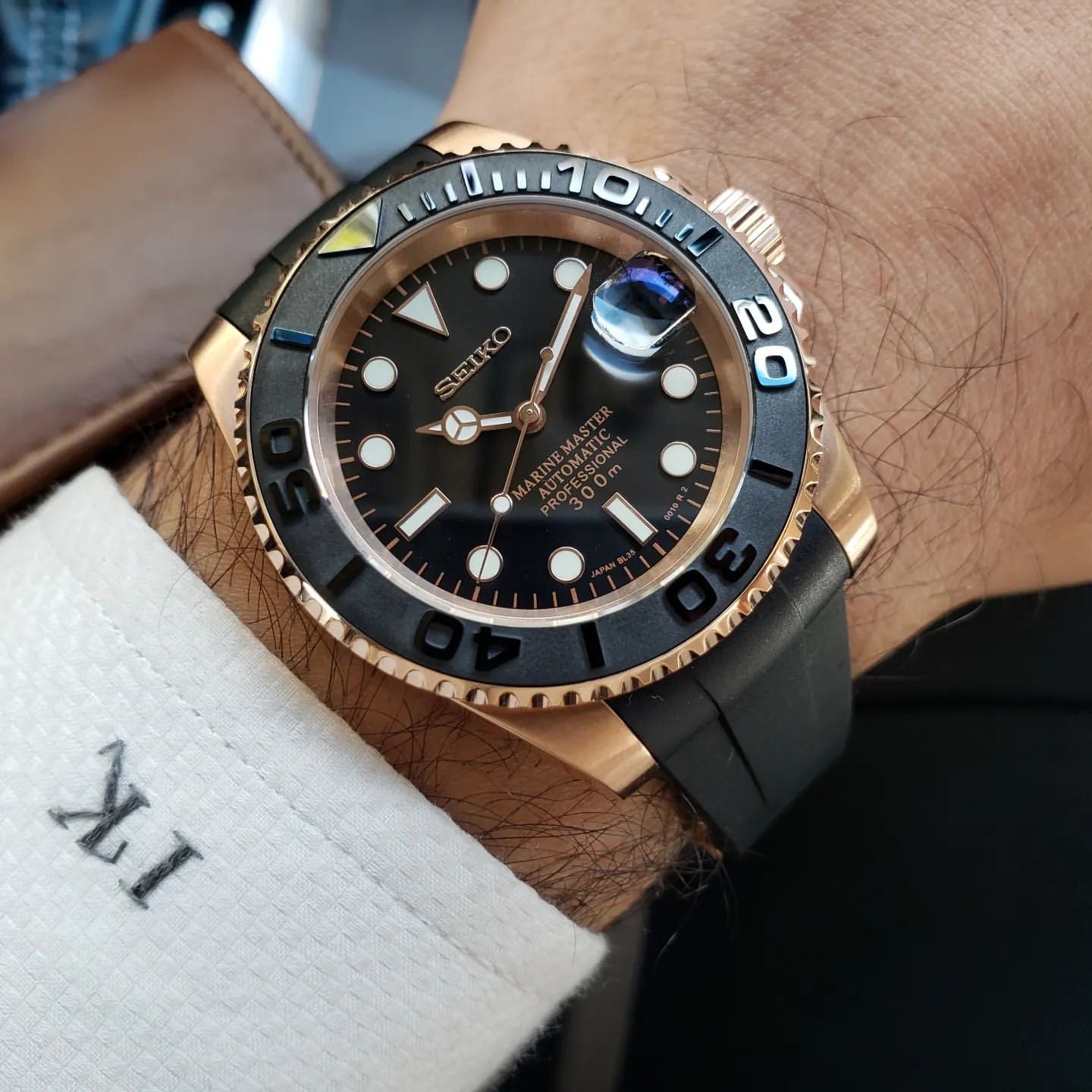 MOD-YACHT-UHR | ROSÉGOLD SCHWARZ