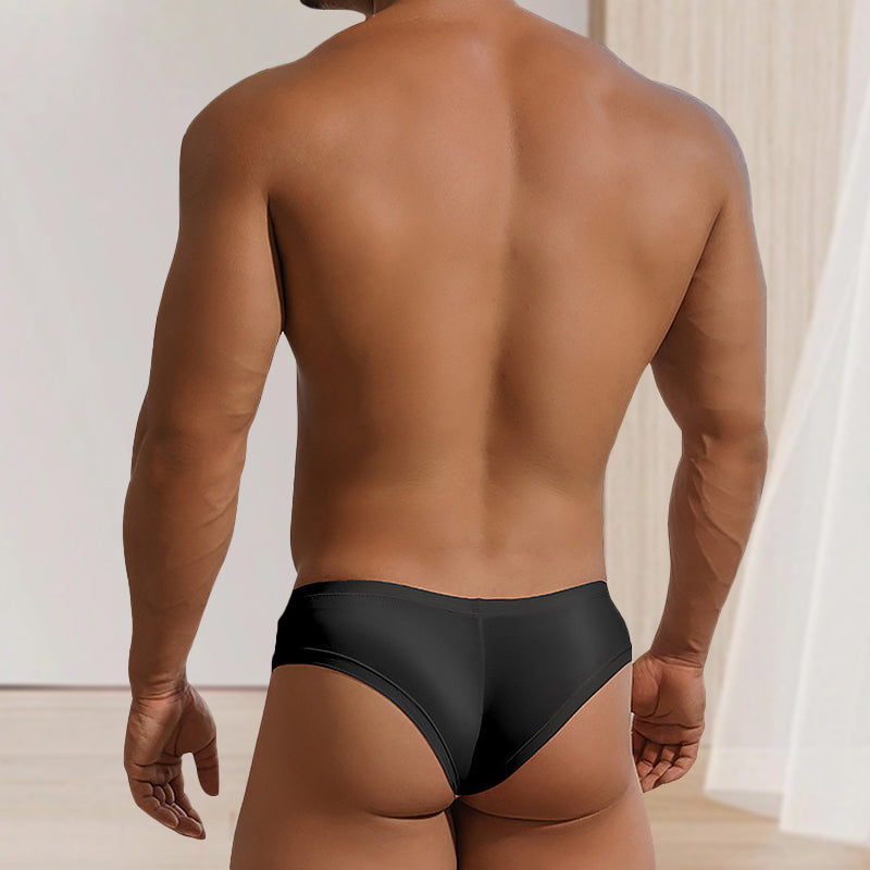 š„Slip Ć Taille Basse Respirant de Couleur Unie pour HommesćAchetez 3 Obtenez 2 Gratuitć