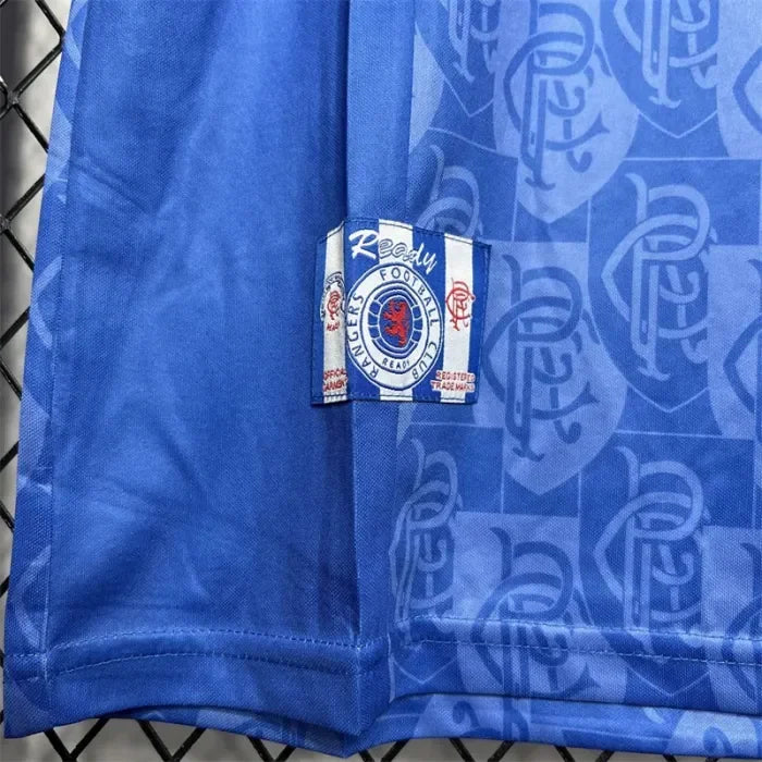 Retro Rangers Home Kit 1996 1997 Football Jersey - PURECLO