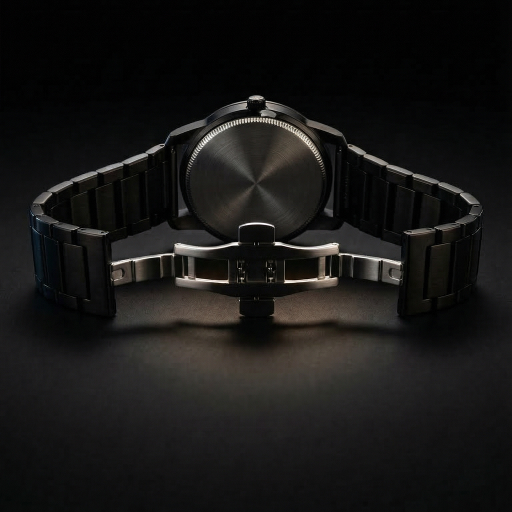 Magneto Metal Natural Number Black Watch Classic