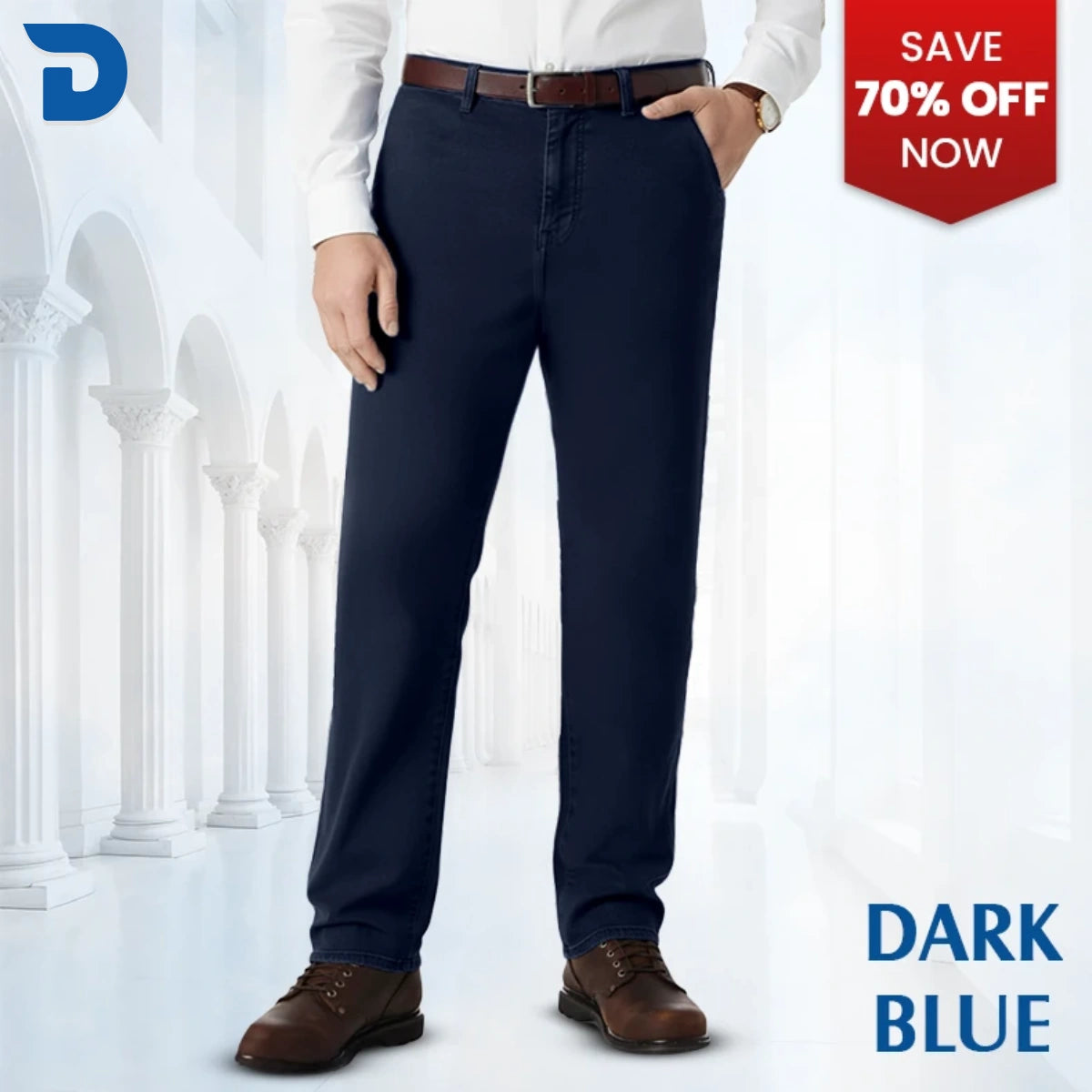 PURE | Dad Jeans – Klassischer Straight Fit Stretch-Denim