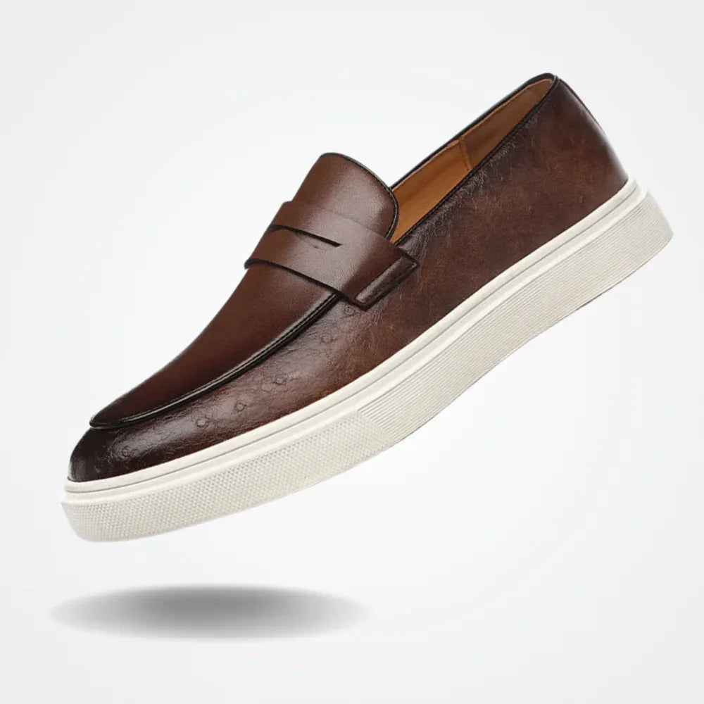 Ledermokassin-Slipper für Herren von Pure