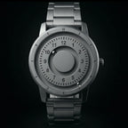 Magneto Metal Natural Number Silver Watch Classic