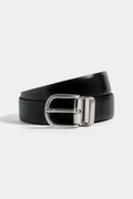 Black and brown reversible belt - Made in Italy