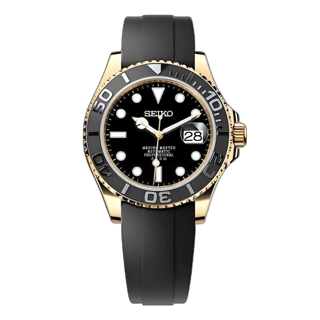 Yacht-Uhr | Gold Schwarz