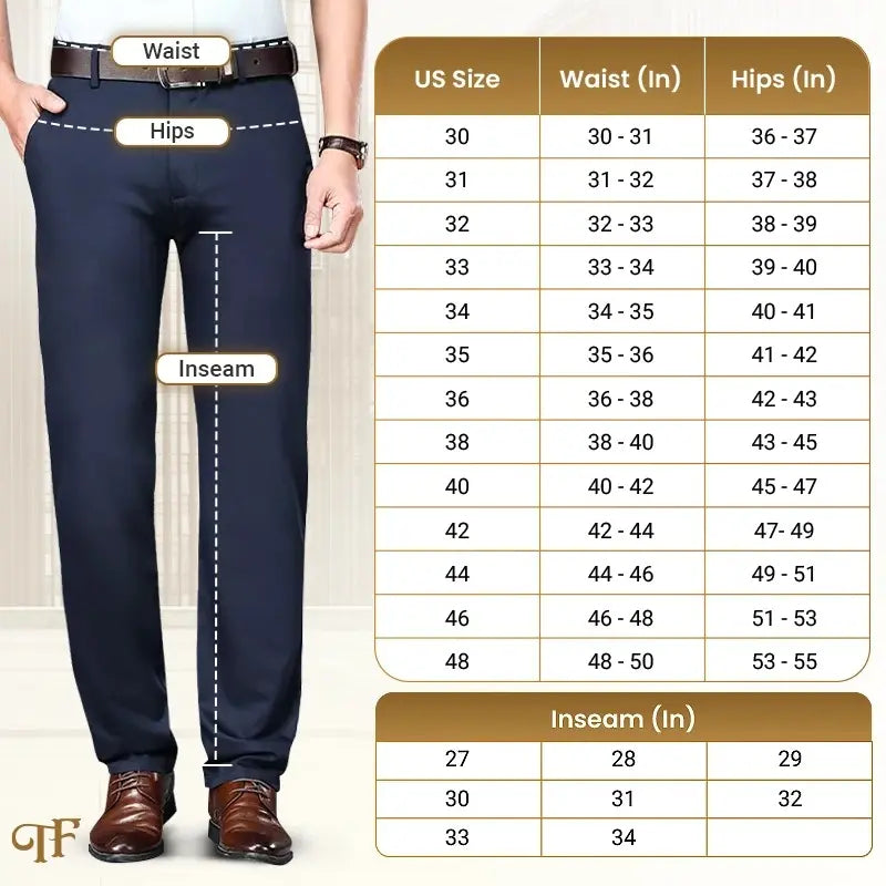 Pure™ TimelessFlex – Pantalones Clásicos de Corte Recto para Hombre con Elasticidad 4-Way Stretch