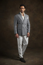 PURE | Argento Klassischer zweireihiger Blazer 