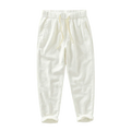 Men's Linen Trousers Rovino - Pure - PURECLO