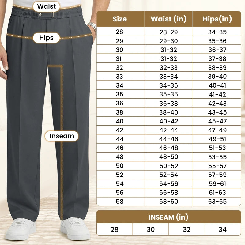 EaseTailor - Flexible Straight Fit Smart Comfort Pants PURECLO