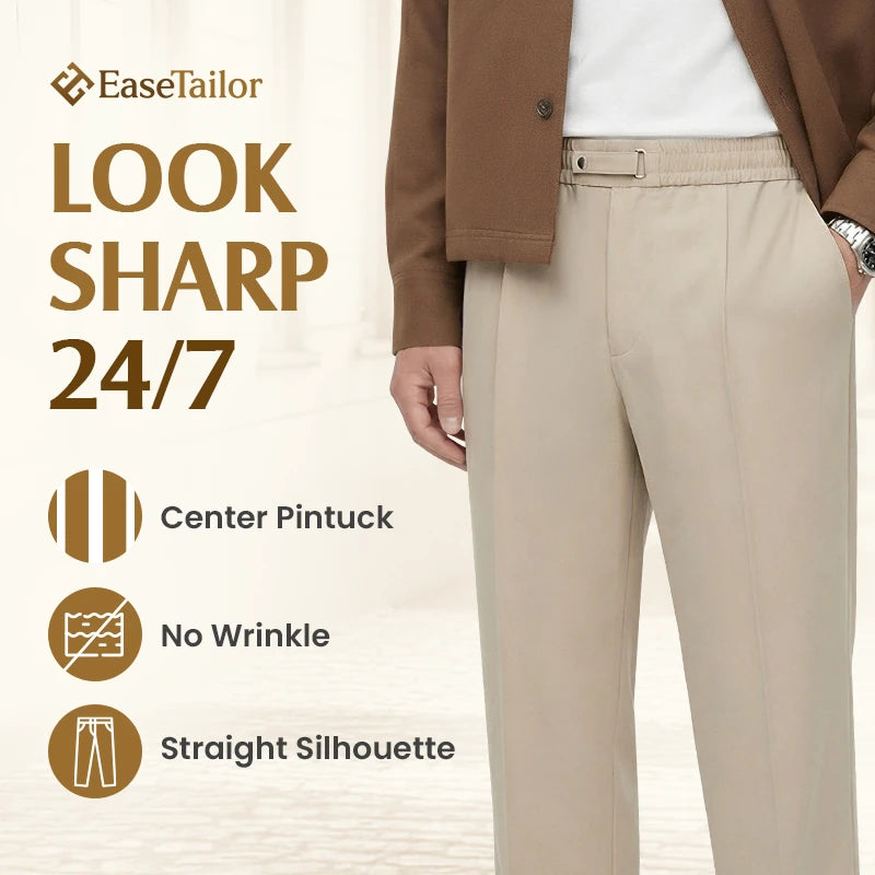 EaseTailor - Flexible Straight Fit Smart Comfort Pants PURECLO