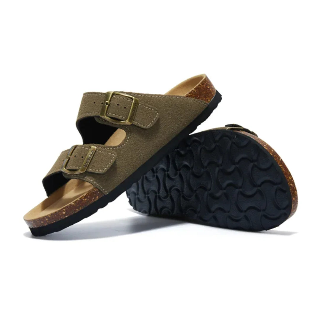 Birken California Suede Sandals for Men - Pure - PURECLO