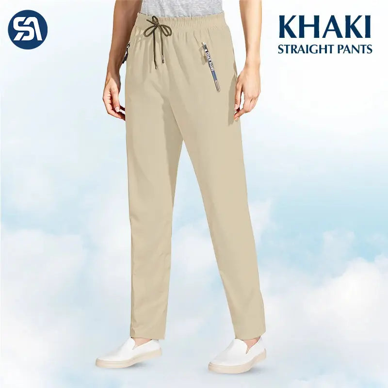 Pure&amp;Clo – Ultraweiche, bequeme High-Rise-Hose mit elastischem Bund 