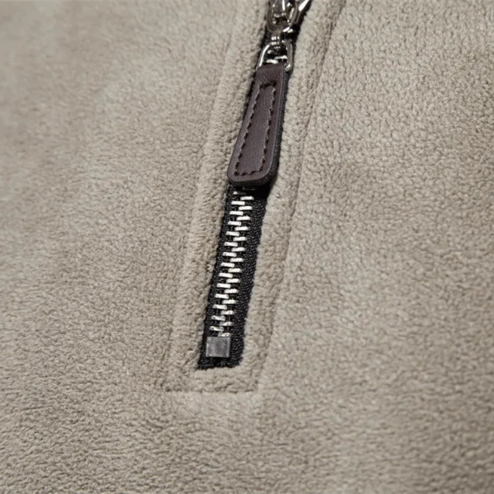 Men's Hoodie with High Collar Tromsø - Pure - PURECLO