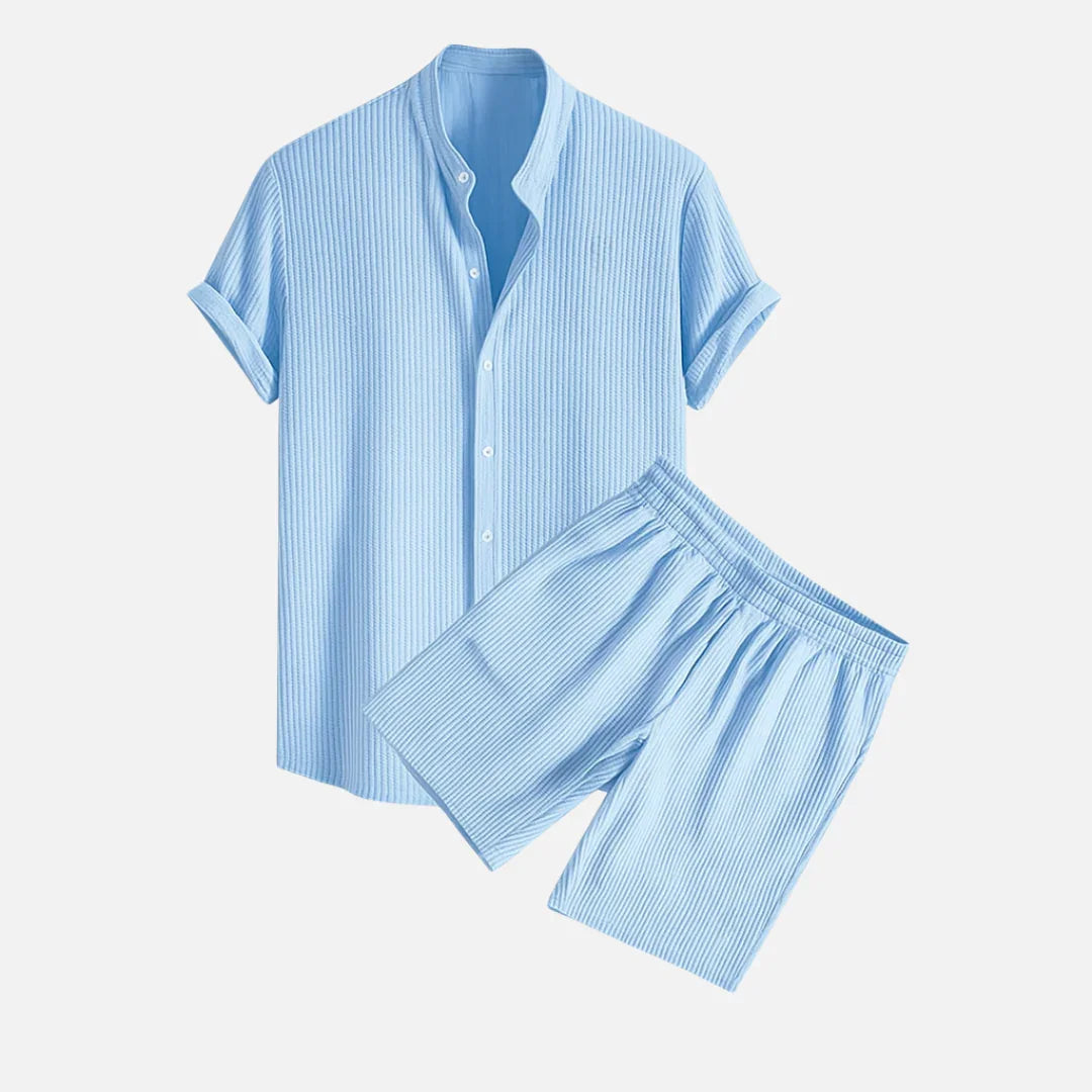 Riviera Summer Shirt & Shorts Set - PURECLO