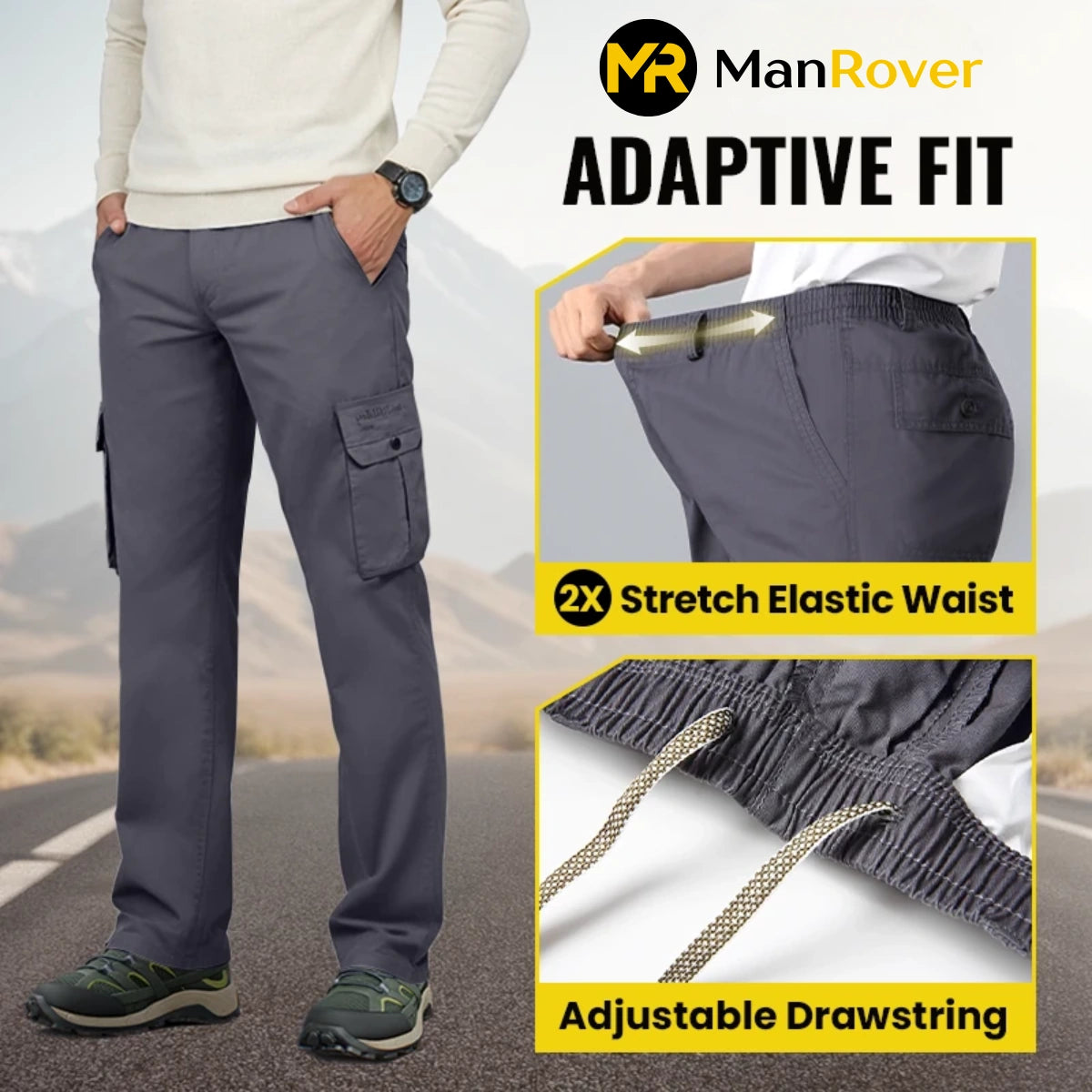 PURE FlexRover – Ultra Comfort Flex Fit Cargohose 
