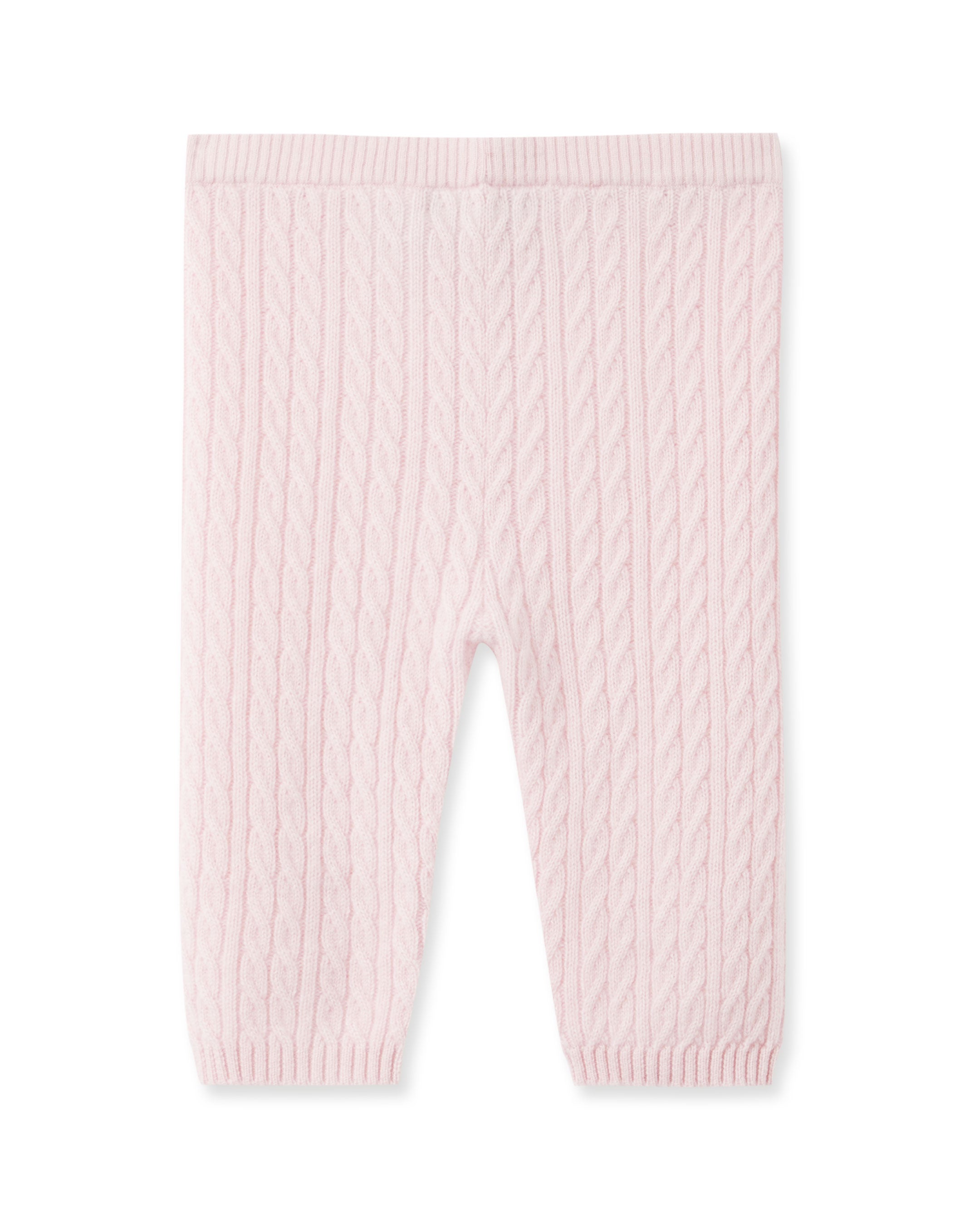 N.Peal Cable Cashmere Leggings Pale Pink