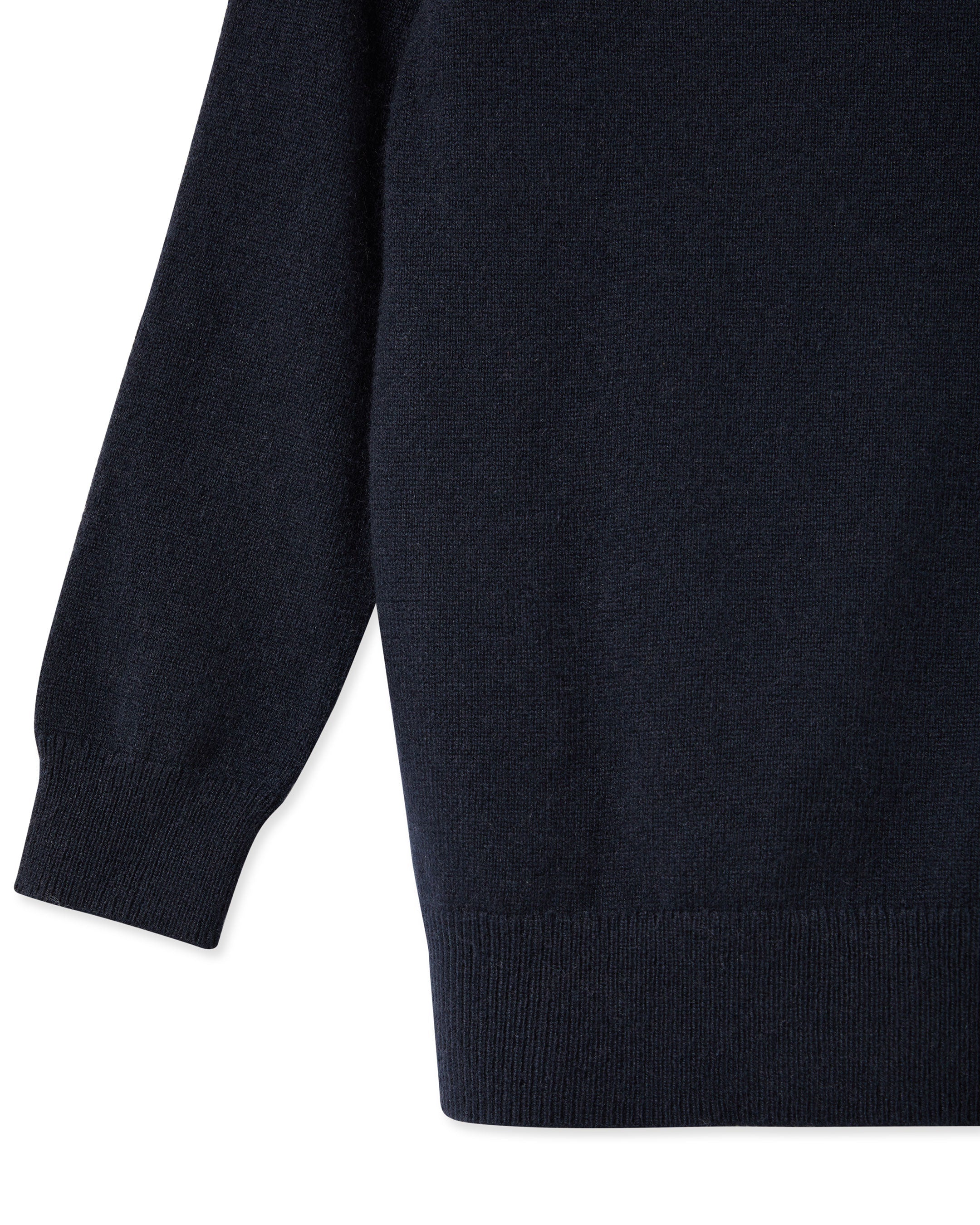 N.Peal Boys Round Neck Cashmere Jumper Navy Blue