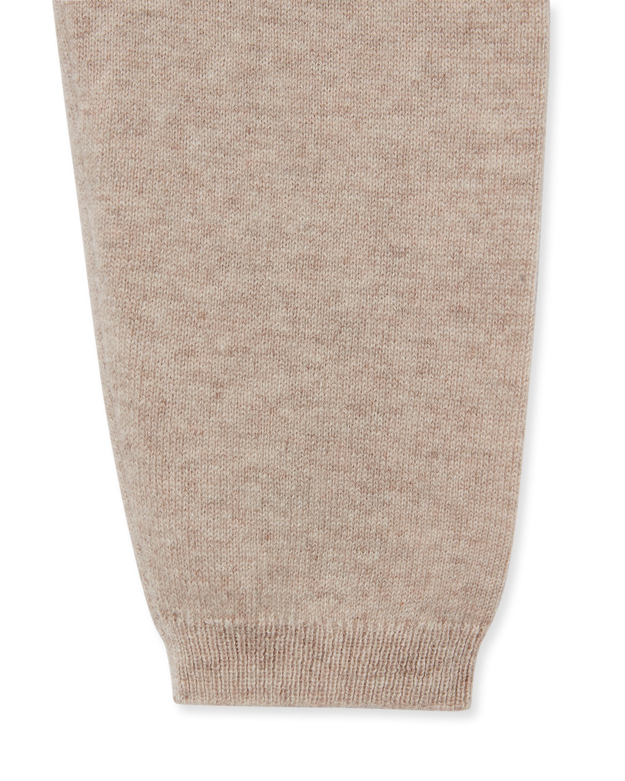N.Peal Bear Pocket Cashmere Leggings Light Oatmeal Brown