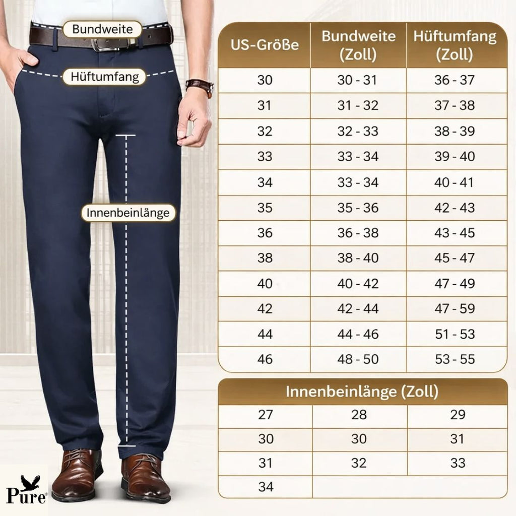 Pure TimelessFlex – Klassische Straight-Fit-Hose mit 4-Wege-Stretch