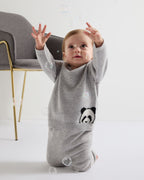 N.Peal Panda Cashmere Jumper Fumo Grey