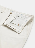 Positano Travel Chino in Bone – Luxury, Wrinkle-Resistant & Ultra-Comfortable with Performance Stretch #color_bone