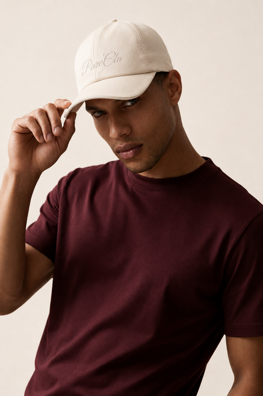 PureClo™ | Beige Imperial Baseball Cap