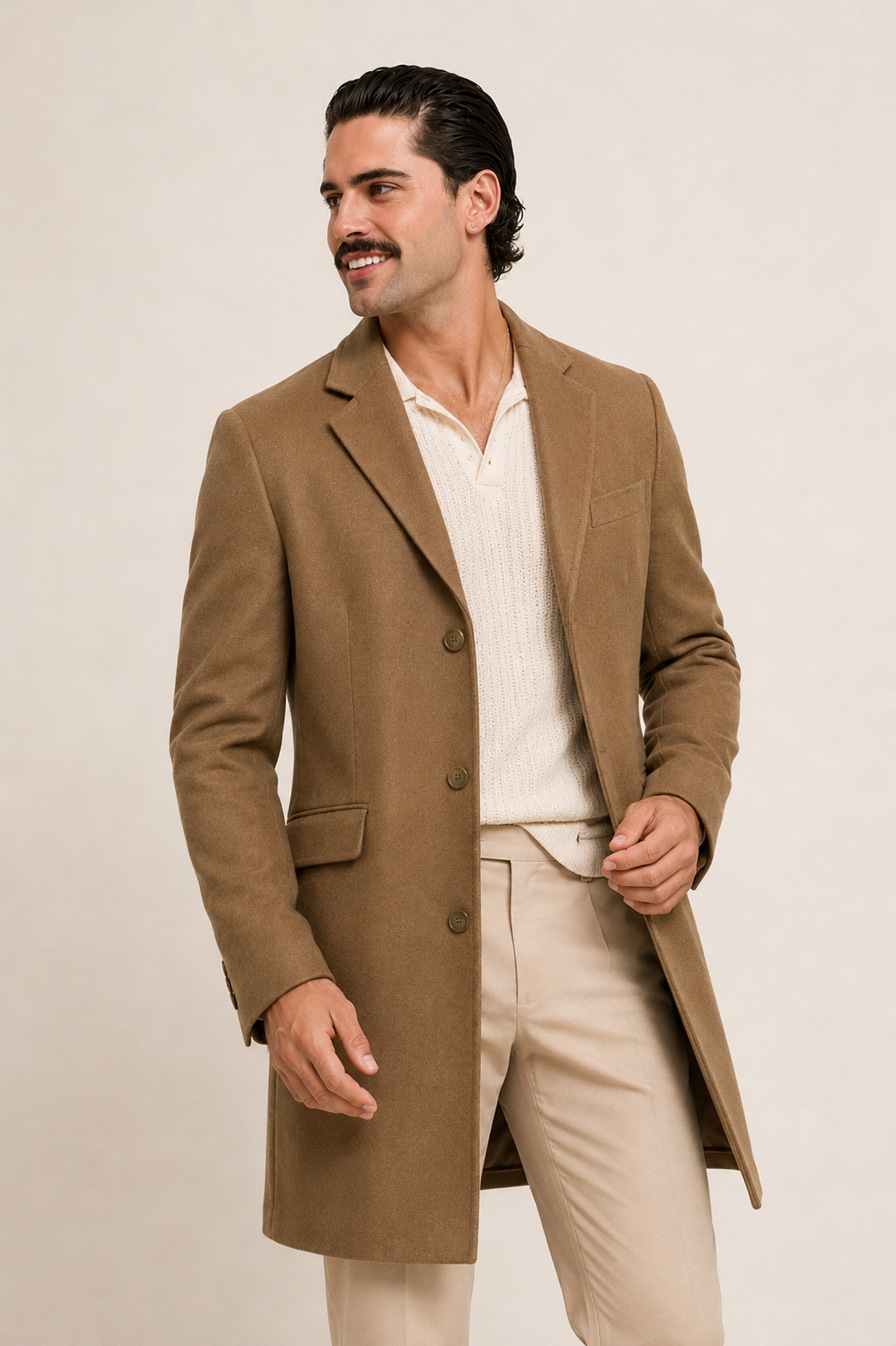 PureClo™ | St. Moritz Merino Wool Coat - Oxford Grey