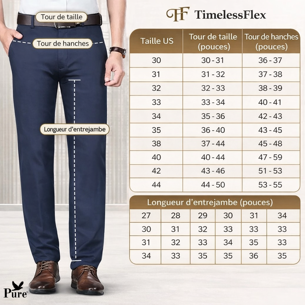 Pure TimelessFlex – Klassische Straight-Fit-Hose mit 4-Wege-Stretch 