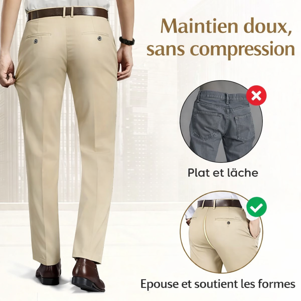 Pure TimelessFlex – Klassische Straight-Fit-Hose mit 4-Wege-Stretch 