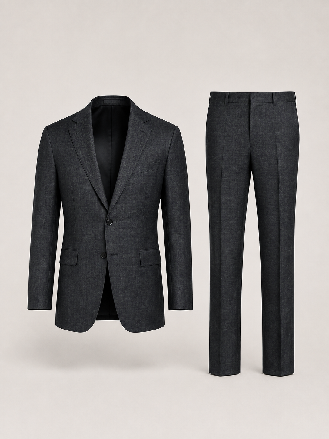 PURE Tailored Dark Grey Checked Suit PURECLO