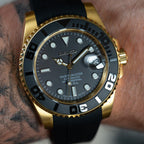 Yacht-Uhr | Gold Schwarz