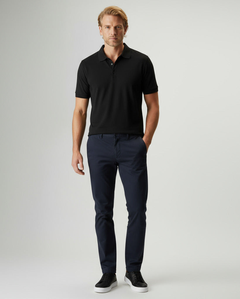 Kit 2 Polos Piquet Algodão Pima