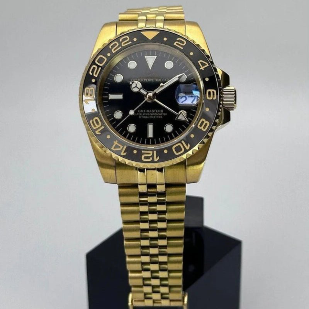 GMTEIKO MOD UHR | GOLD UND SCHWARZ | JUBILEE-ARMBAND