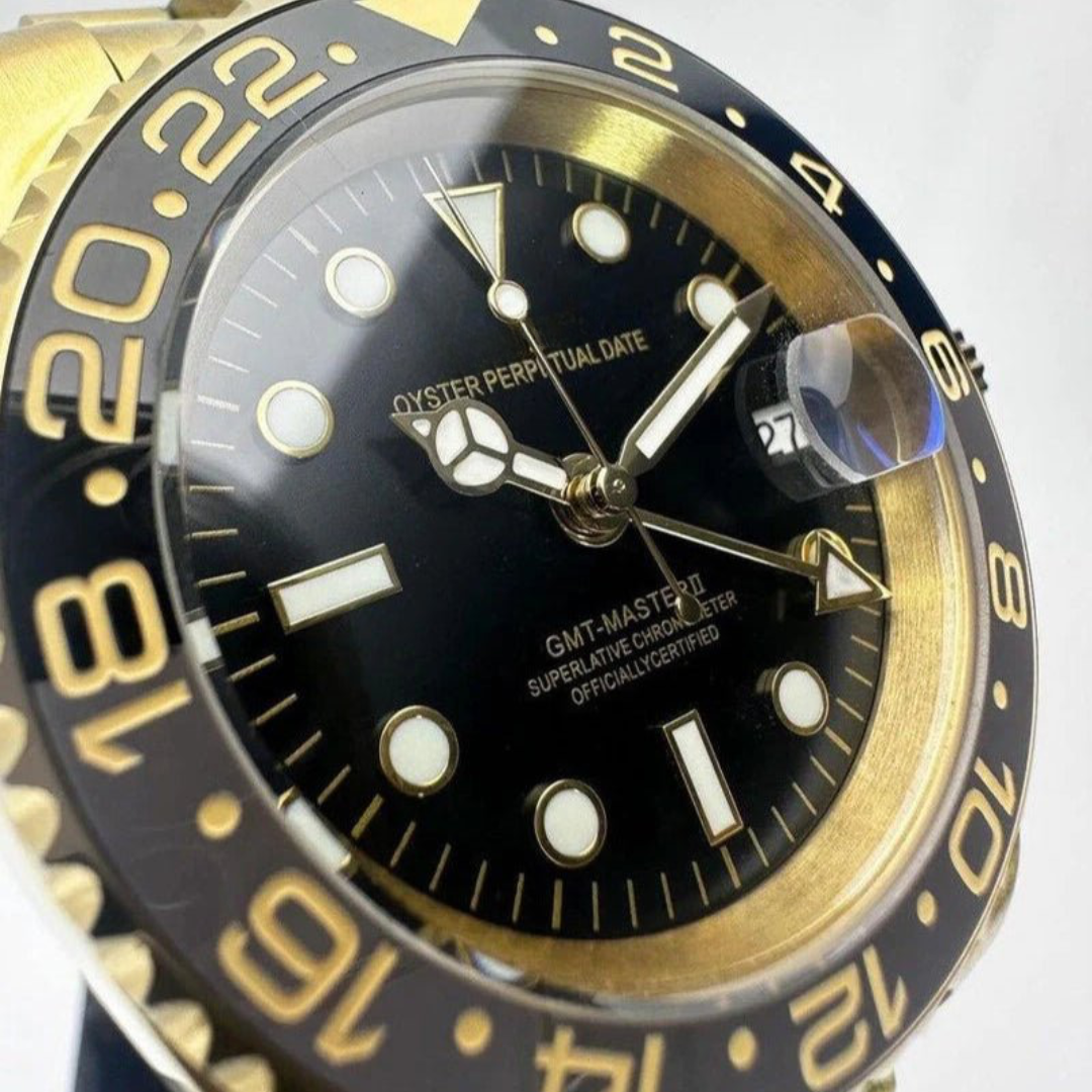 GMTEIKO MOD UHR | GOLD UND SCHWARZ | JUBILEE-ARMBAND