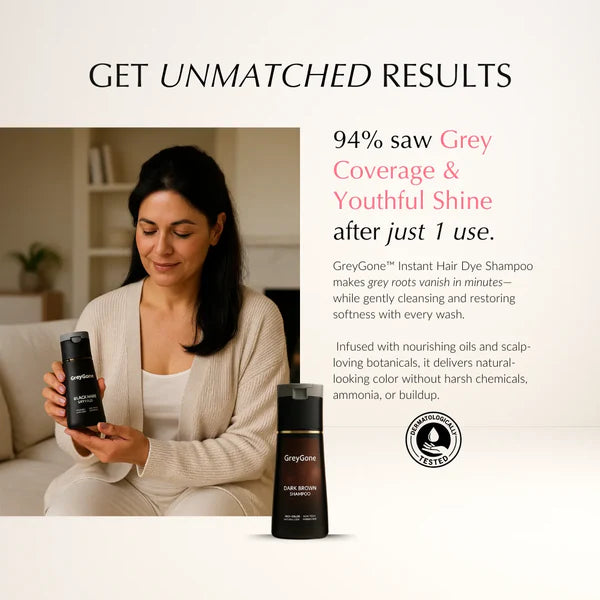 GreyGone™ Sofort-Haarfarben-Shampoo [50 % Rabatt + kostenloser Versand] 