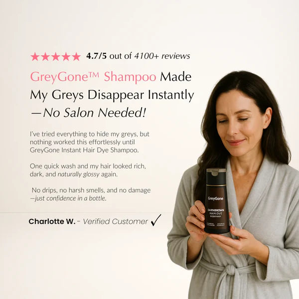 GreyGone™ Sofort-Haarfarben-Shampoo [50 % Rabatt + kostenloser Versand] 